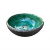 keramikinė kriauklė žalia